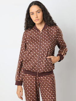 VERO MODA - Brown Abstract Print Jacket