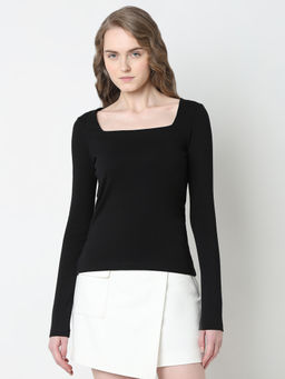 VERO MODA - Black Full Sleeves Top
