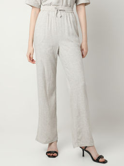 VERO MODA - Ivory White Woven Pant