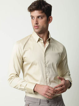 Rare Rabbit - Beige Casual Shirts