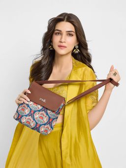 Zouk - Kovil Blue Flap Sling Bag Blue