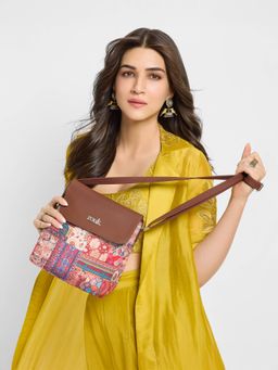 Zouk - Kutch Gamthi Flap Sling Bag Multicolour