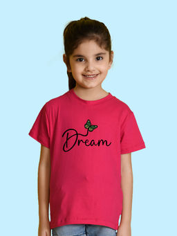 Nusyl - Pink Printed Regular Fit T-Shirt