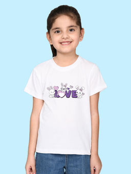 Nusyl - White Printed Regular Fit T-Shirt