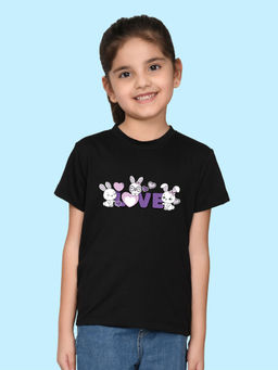 Nusyl - Black Printed Regular Fit T-Shirt