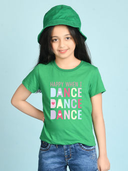 Nusyl - Green Printed Regular Fit T-Shirt