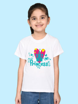 Nusyl - White Printed Regular Fit T-Shirt