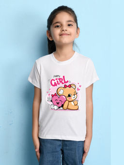 Nusyl - White Printed Regular Fit T-Shirt