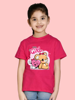 Nusyl - Pink Printed Regular Fit T-Shirt