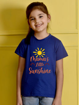 Nusyl - Blue Printed Regular Fit T-Shirt