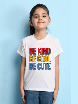 Nusyl - White Printed Regular Fit T-Shirt