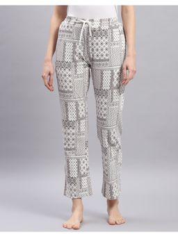 Monte Carlo - Womens Purple Printed Regular Fit Trackpant