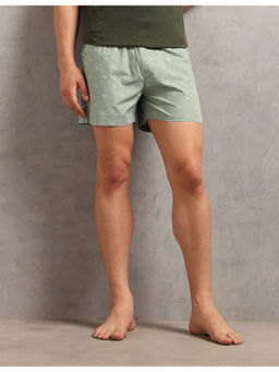 U.S. POLO ASSN. - Innerwear Mens Printed Cotton OEX12 Green Boxer