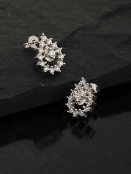 Carlton London - Silver Brass Earrings