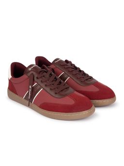 DREWKNOT - Men Skyrise Maroon Sneakers