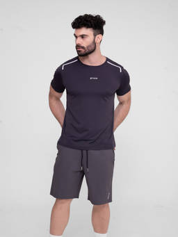 STRCH - Solid Regular Fit Half Sleeve Round Neck T-Shirt
