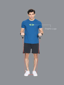 STRCH - Printed Regular Fit Half Sleeve Round Neck T-Shirt