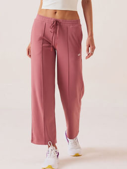 STRCH - Playcore Rose Pink Solid Mid Rise Trackpant