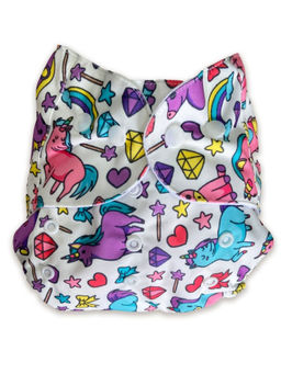 The Mom Store - Make Some Magic Print Reusable Diaper (3 Months-3 Years)