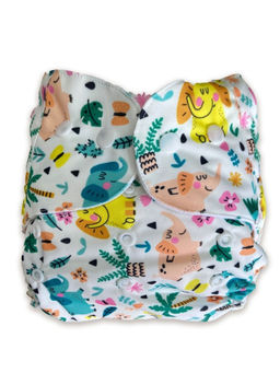 The Mom Store - Team Jumbo Print Reusable Diaper (3 Months-3 Years)