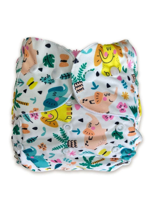The Mom Store Team Jumbo Print Reusable Diaper (3 Months-3 Years)
