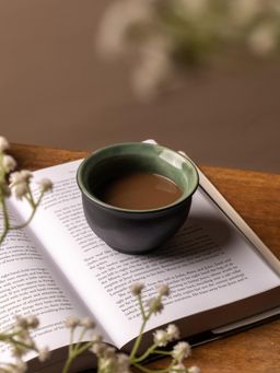 Glimpse Homes - Black Tibetan Mug (Set Of 2)