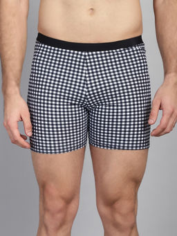 Cukoo - Men Black Checked Swim Bottom