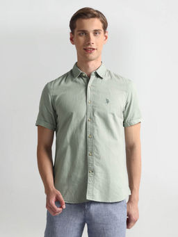 U.S. POLO ASSN. - Slim Fit Half Sleeve Shirt