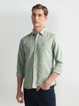 U.S. POLO ASSN. - Slim Fit Solid Shirt