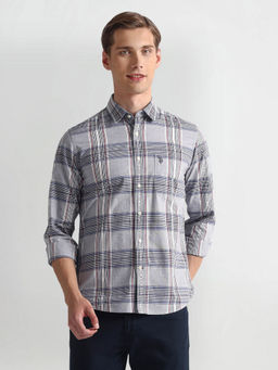 U.S. POLO ASSN. - Tartan Check Striped Logo Shirt