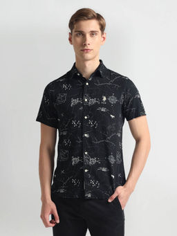 U.S. POLO ASSN. - Printed Slim Fit Shirt