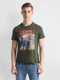 U.S. POLO ASSN. - Crew Neck Brand Graphic T-Shirt