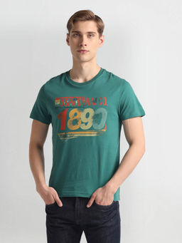 U.S. POLO ASSN. - Crew Neck Brand Print T-Shirt