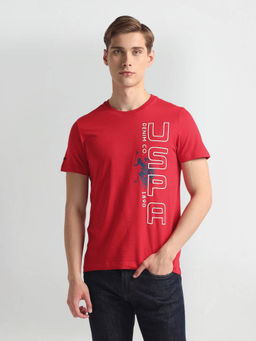 U.S. POLO ASSN. - Crew Neck Brand Print T-Shirt