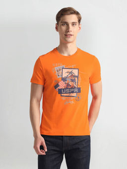 U.S. POLO ASSN. - Crew Neck Graphic Print T-Shirt