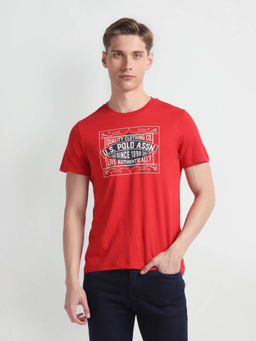 U.S. POLO ASSN. - Pure Cotton Brand Print T-Shirt