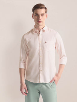 U.S. POLO ASSN. - Spread Collar Dobby Shirt