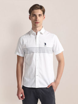 U.S. POLO ASSN. - Horizontal Stripe Twill Shirt