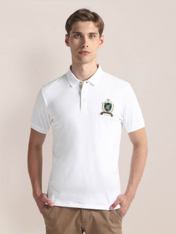 U.S. POLO ASSN. - Ribbed Collar Solid Polo T-Shirt