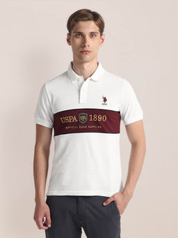 U.S. POLO ASSN. - Brand Embroidered Slim Polo T-Shirt
