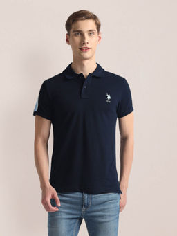 U.S. POLO ASSN. - Back Color Block Polo T-Shirt