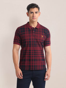 U.S. POLO ASSN. - Tartan Check Slim Fit Polo T-Shirt
