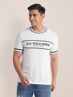 U.S. POLO ASSN. - Brand Embroidered Cotton T-Shirt