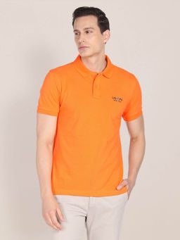 U.S. POLO ASSN. - Embroidered Logo Solid Polo T-Shirt