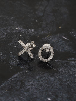 Carlton London - Silver Brass Earrings