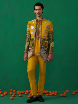 KALPRAAG - Musafir Haldi Jodhpuri with Shirt and Pant