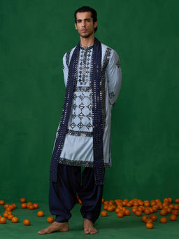 KALPRAAG - Darpan Skyblue Kurta with Patiyala and Dupatta