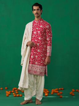 KALPRAAG - Rose Hotpink Kurta with Patiyala and Dupatta