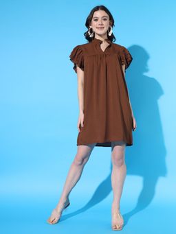BROOWL - Womens Brown Dress