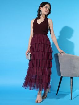 BROOWL - Womens Magenta Dress